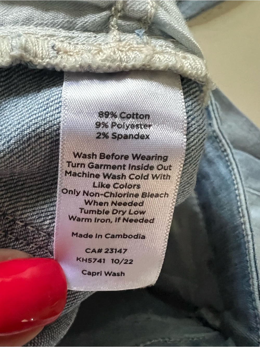 Talbots Light Blue straight Cropped Jeans Sz 6 NWOT - Picture 8 of 10